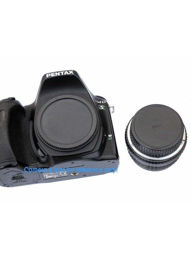 Fotasy (3 عبوات) غطاء عدسة خلفي لتركيب Pentax K، غطاء عدسة PK، غطاء خلفي لعدسة Kmount، غطاء جسم الكاميرا PK لPentax K K-70 K-1 K-3 II K-S2 K-S1 K-3 K-50 K-30 K-5 IIs K-5 II K-5 K-500 K-50 K-30 K-x K-7 K-m - Image 3